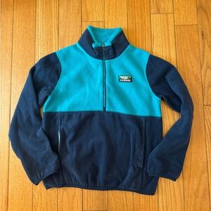 Kids L.L. Bean Quarter Zip Sweatshirt Color block Size Small